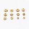 120pcs Spacer Beads Gold Plated Long-Lasting Heishi and Rondelle Bead for Jewelry Bracelet Necklace Making